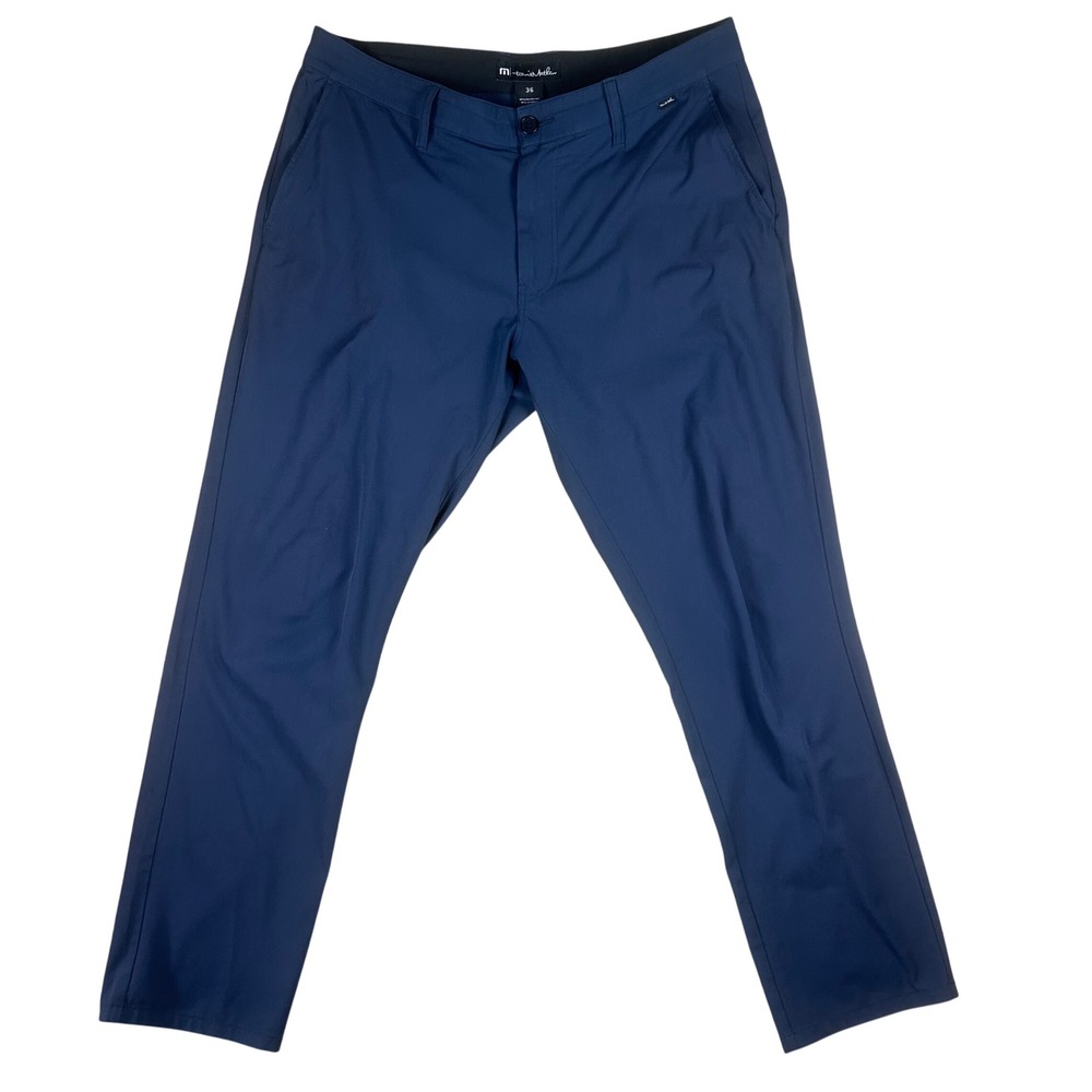 TravisMathew‎ Mens Navy Blue Performance Golf Pants Size 36 Stretch Chino
